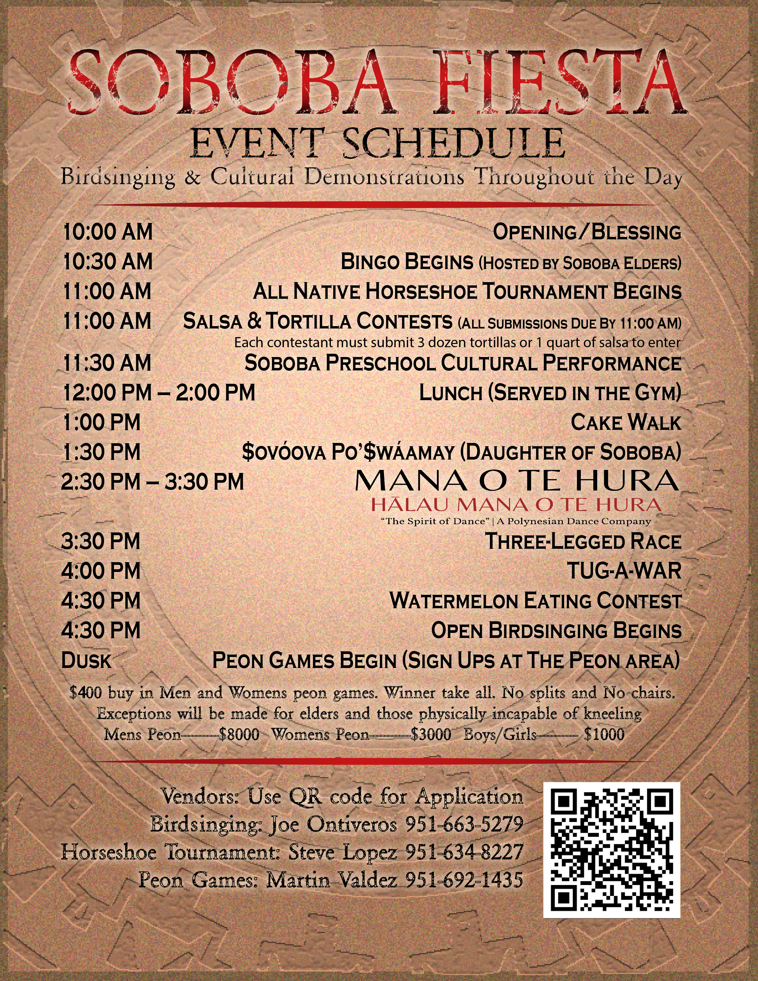 Soboba Fiesta Flyer Back