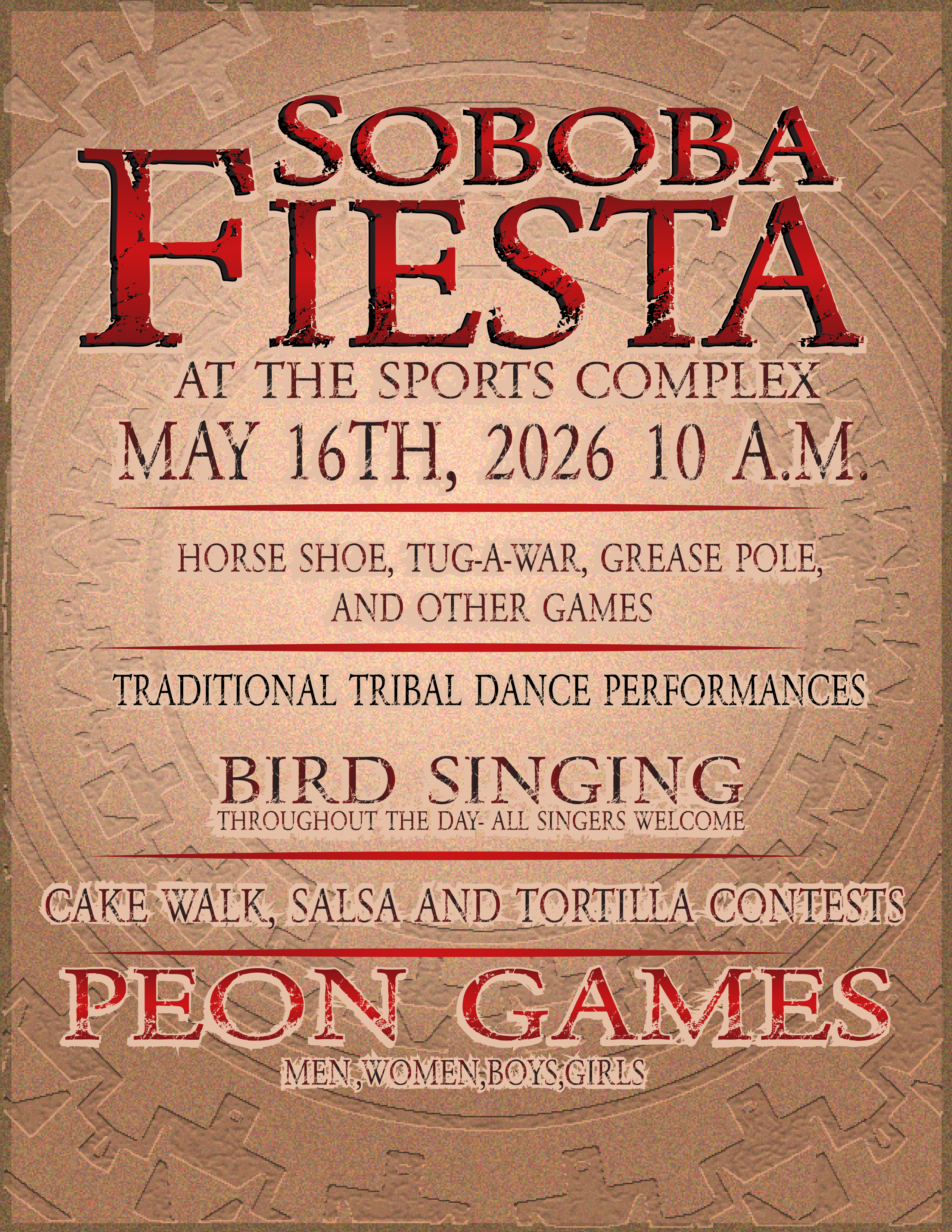 Soboba Fiesta Flyer Front